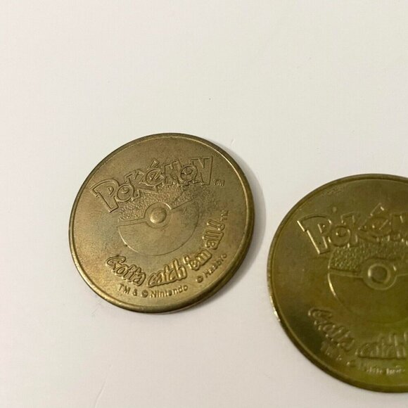 Vtg 1999 Hasbro Pokemon Battling Coin Game Incomplete Missing Coin - Picture 8 of 16